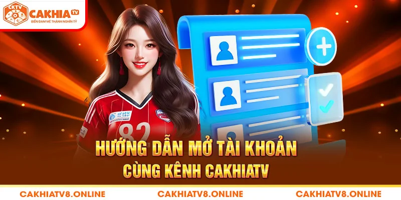 Hướng dẫn mở tài khoản cùng kênh CakhiaTV 